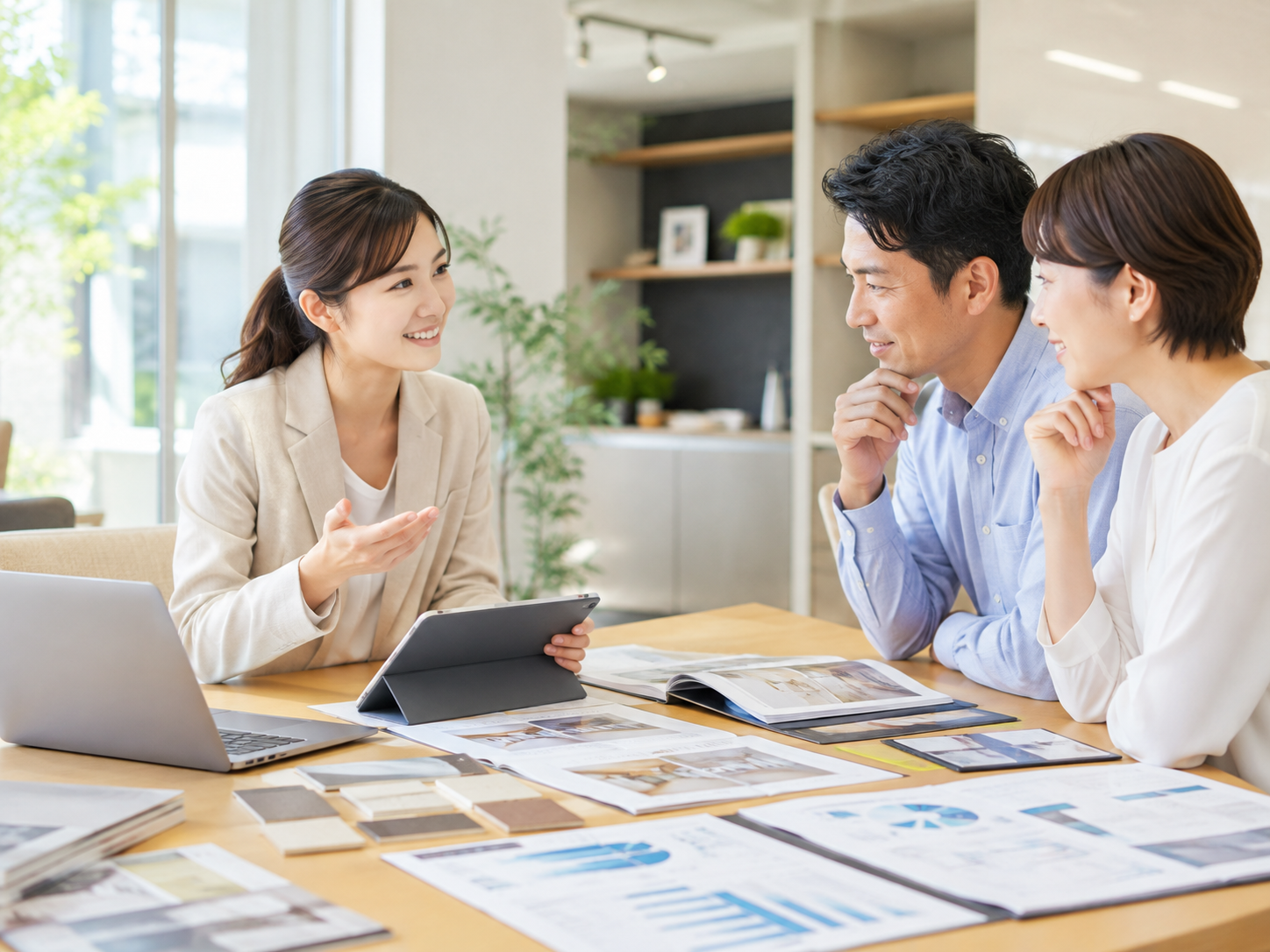 住まいに関する提案を相談するお客様